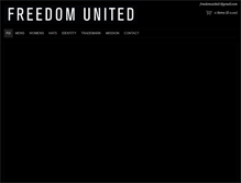 Tablet Screenshot of freedomunitedclothing.com